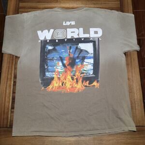 Astro World Brown Unisex Tee (Cactus Jack) "General Admission Live" - Size XXL